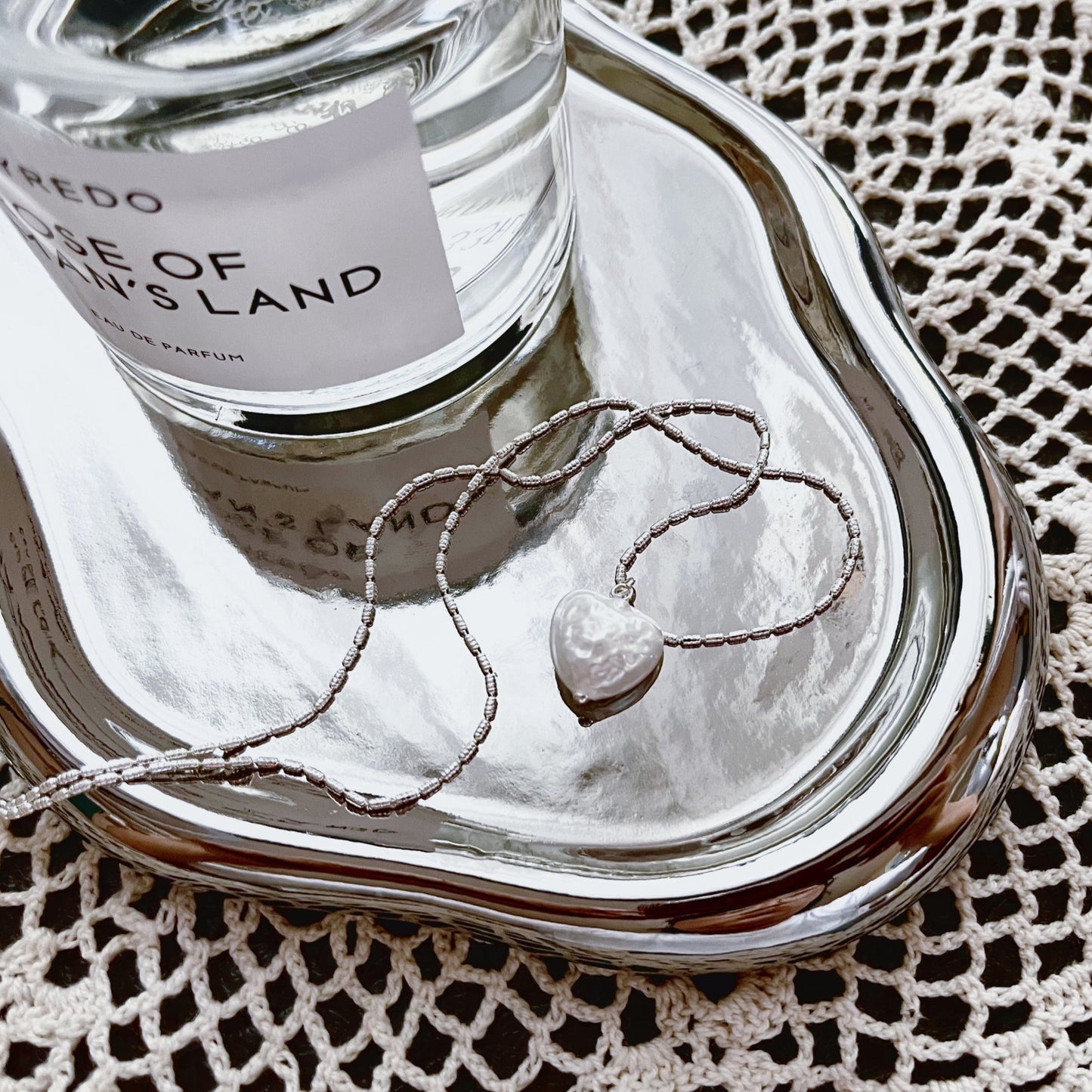 Serene Heart Pearl Necklace