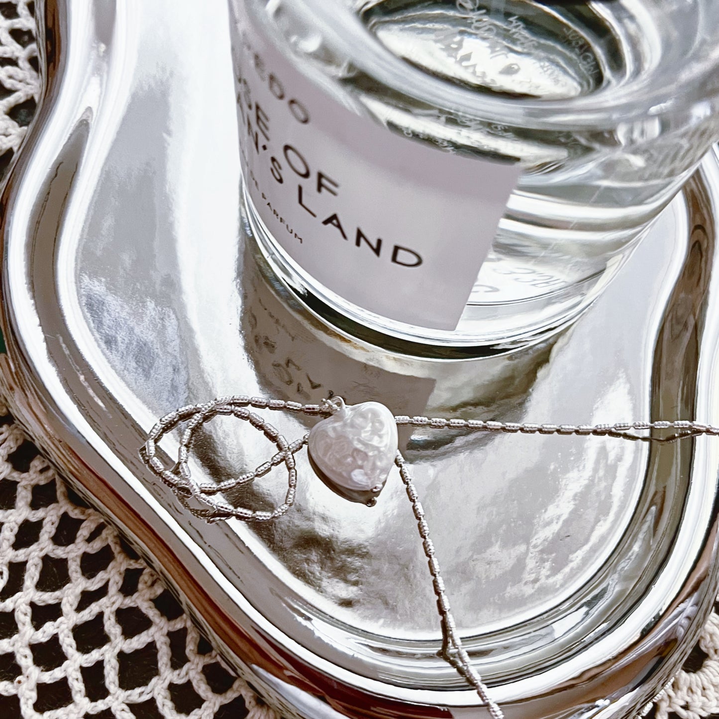 Serene Heart Pearl Necklace