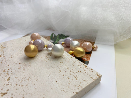 Classic Elegant Multi-Color Earrings – Timeless & Noble Design