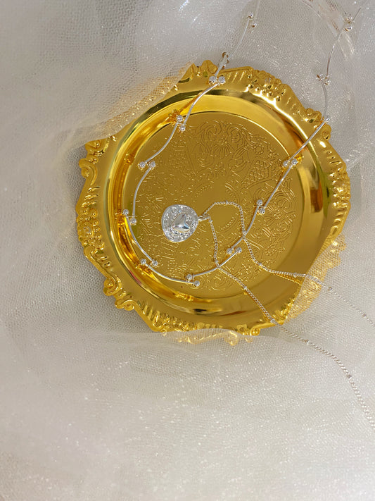 Silver Layered Double Chain Necklace – Elegant & Minimalist Design