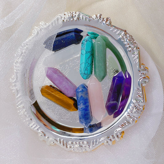 Crystal Energy Tower – Mini Hexagonal Gemstone Decor
