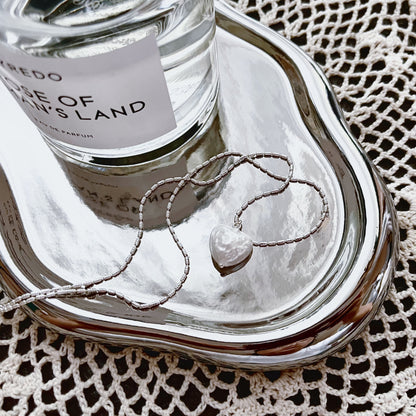 Serene Heart Pearl Necklace