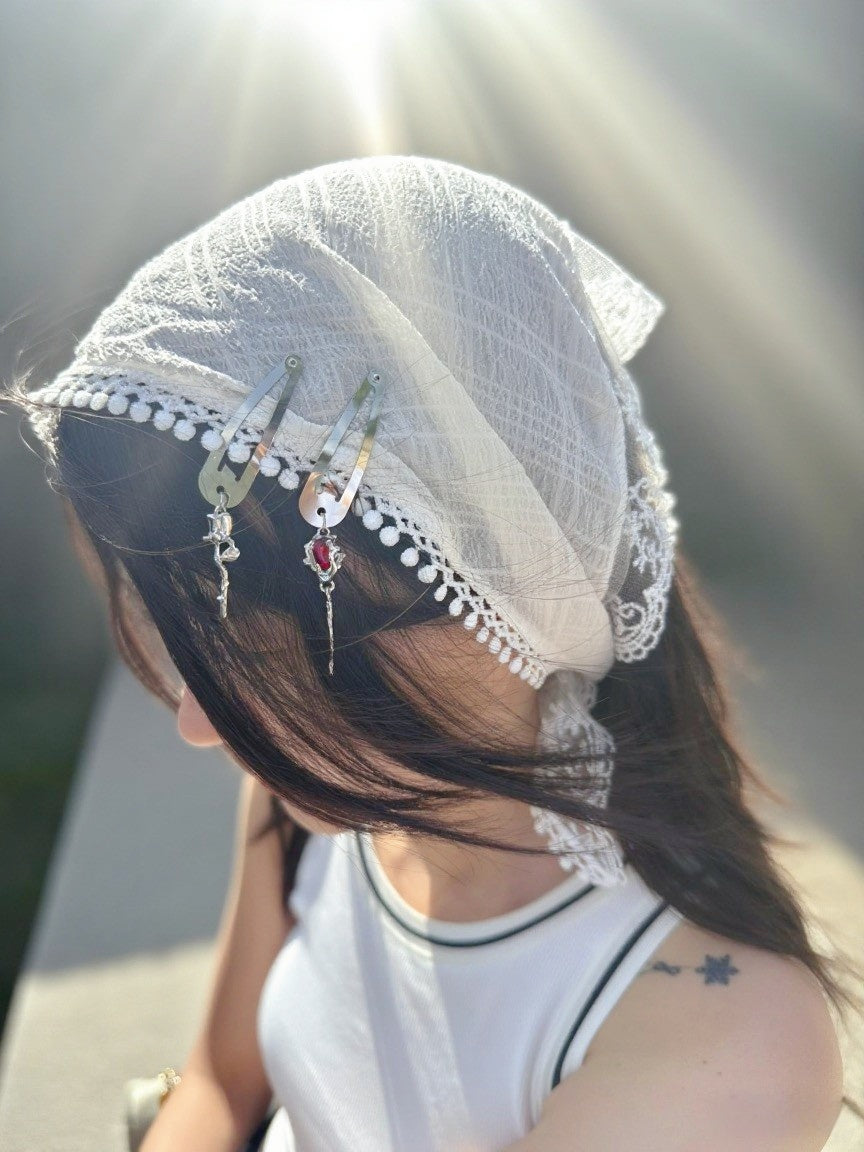 Vintage Metal Rose Hair Clip Set – Retro Rose & Flower Branch Hair Accessories for Women