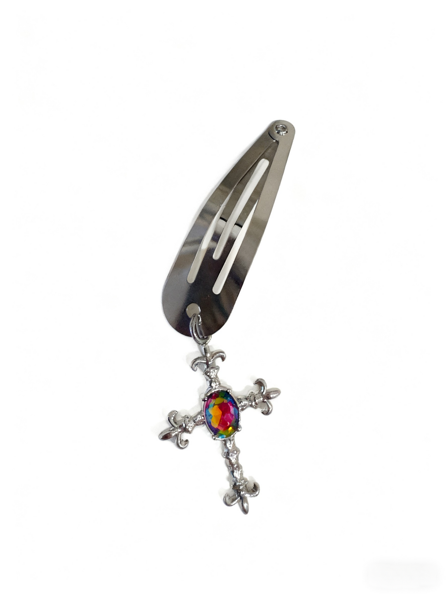 Vintage Gothic Cross Metal Hair Clip Set – Retro Hair Accessories for Women, Festival & Costume Style