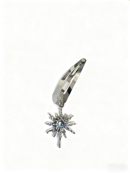 Sun & Star Metal Hair Clip Set – Minimalist Gold Hair Accessories for Women, Everyday Fashion Barrettes