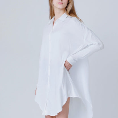 Luna Silk – Sexy Shirt-Style Satin Sleepwear