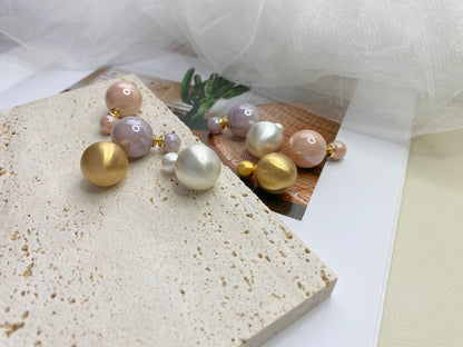 Classic Elegant Multi-Color Earrings – Timeless & Noble Design