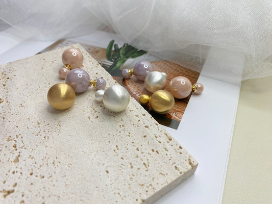 Classic Elegant Multi-Color Earrings – Timeless & Noble Design